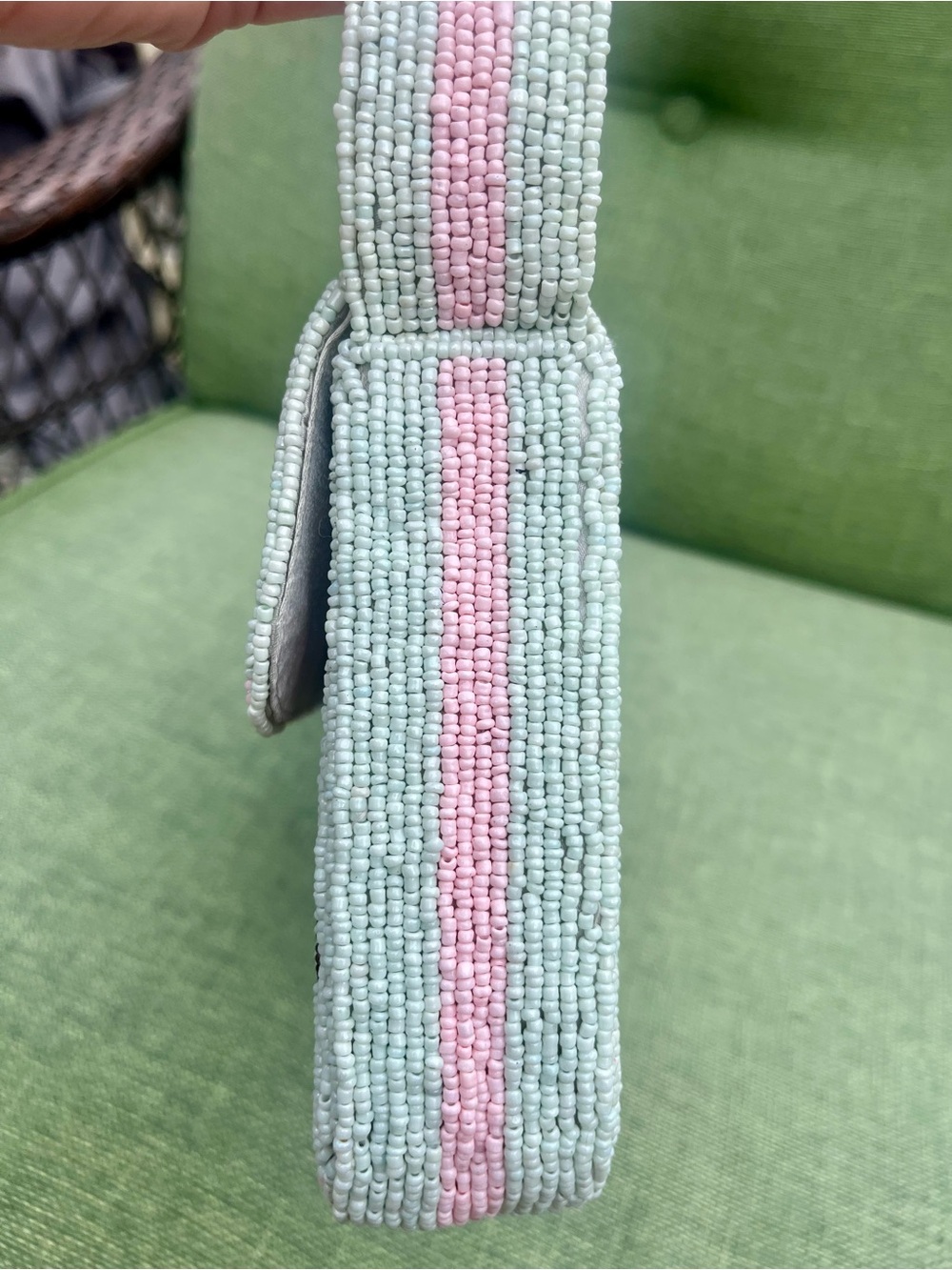 Viral Rare Caterpillar and Insect Beaded Bag with Charm. Brand new, never used. - Picture 7 of 12
